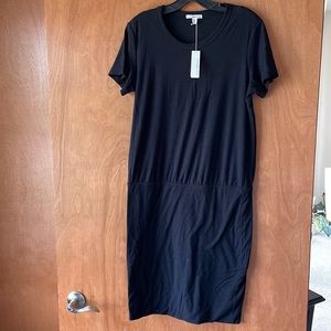 James Perse black tee shirt dress NWT